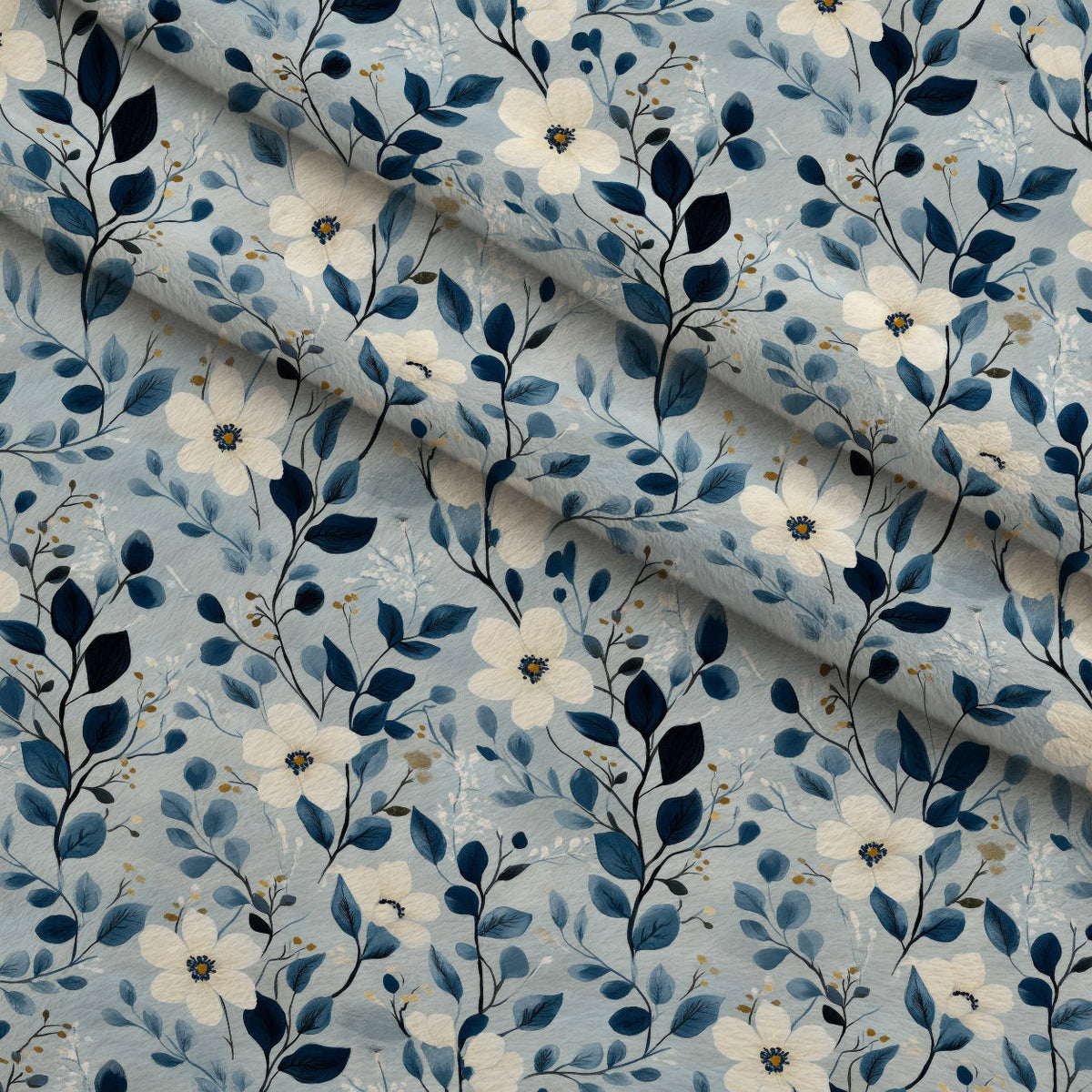 Painted Blossoms Pattern 10 Minky Fabric