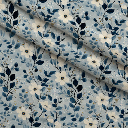 Painted Blossoms Pattern 10 Minky Fabric