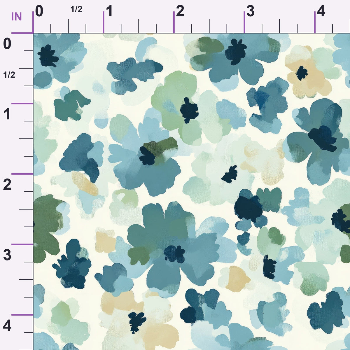 Painted Blossoms Pattern 11 Minky Fabric