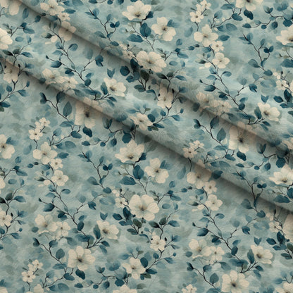 Painted Blossoms Pattern 13 Minky Fabric