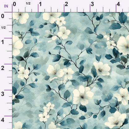 Painted Blossoms Pattern 13 Minky Fabric