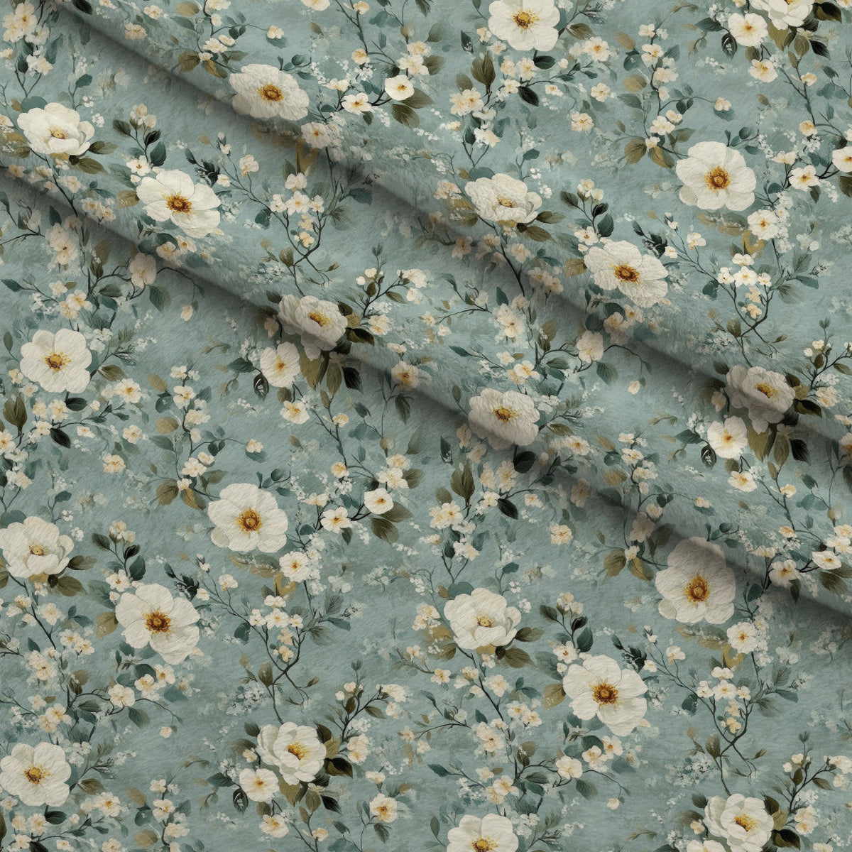Painted Blossoms Pattern 15 Minky Fabric