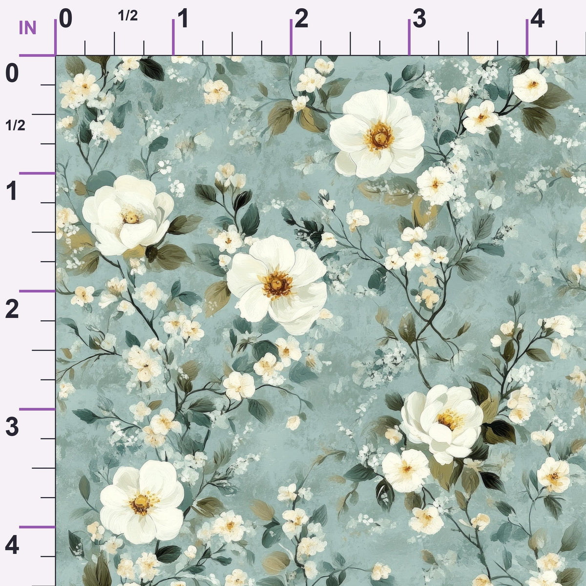 Painted Blossoms Pattern 15 Minky Fabric