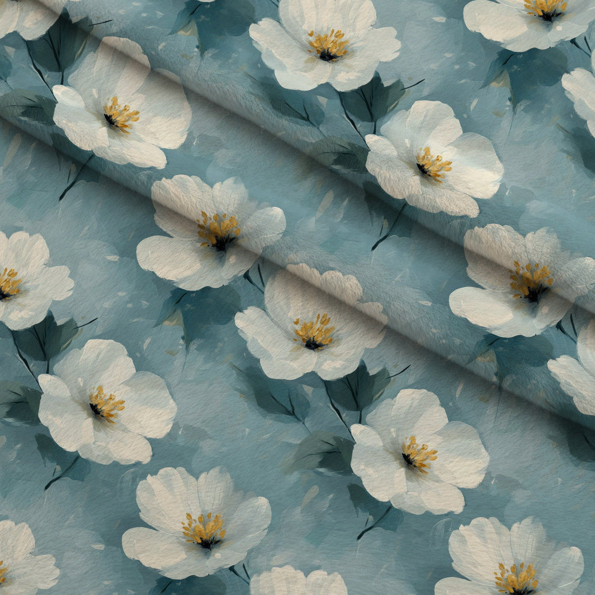 Painted Blossoms Pattern 16 Minky Fabric