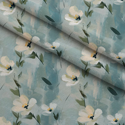 Painted Blossoms Pattern 17 Minky Fabric