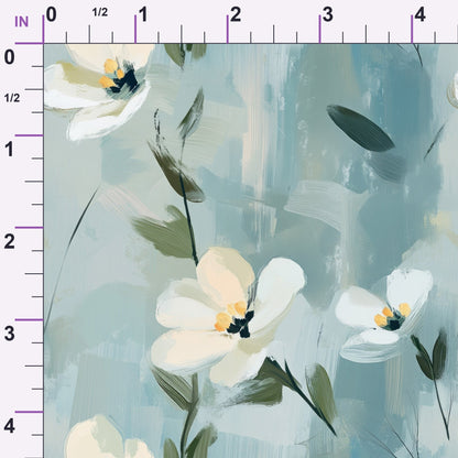 Painted Blossoms Pattern 17 Minky Fabric