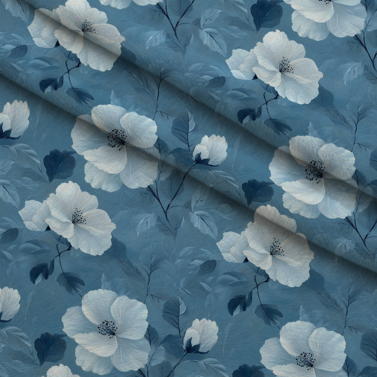Painted Blossoms Pattern 18 Minky Fabric