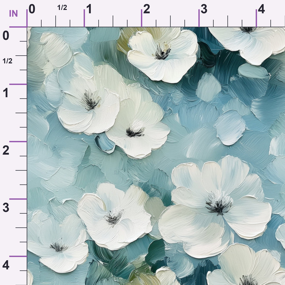 Painted Blossoms Pattern 20 Minky Fabric