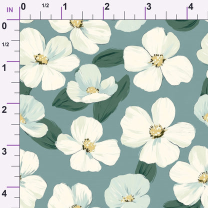 Painted Blossoms Pattern 3 Minky Fabric