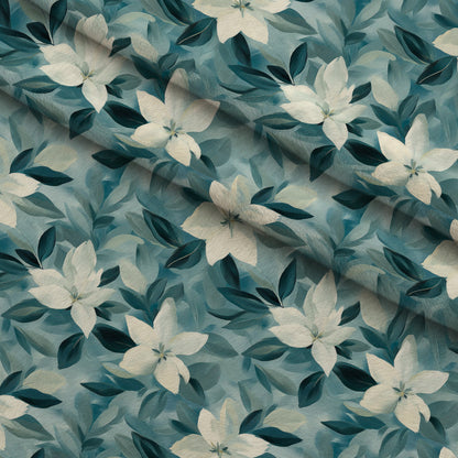 Painted Blossoms Pattern 6 Minky Fabric
