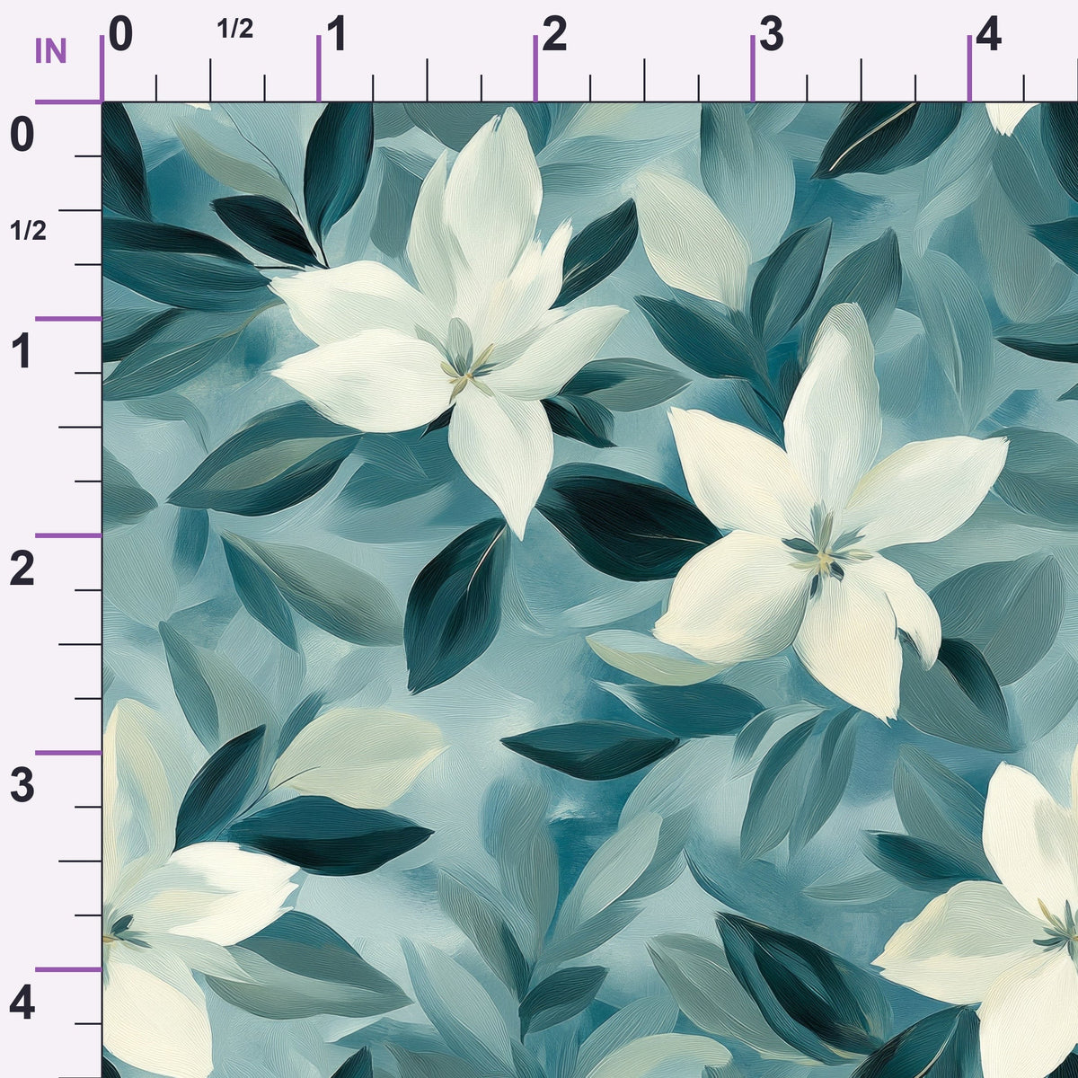 Painted Blossoms Pattern 6 Minky Fabric