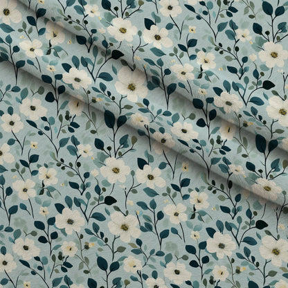 Painted Blossoms Pattern 7 Minky Fabric