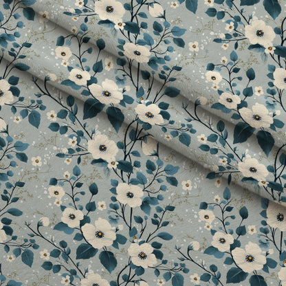 Painted Blossoms Pattern 9 Minky Fabric