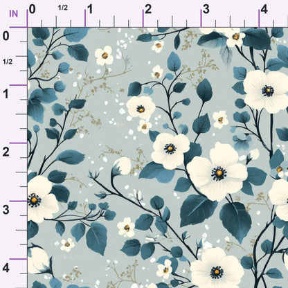 Painted Blossoms Pattern 9 Minky Fabric