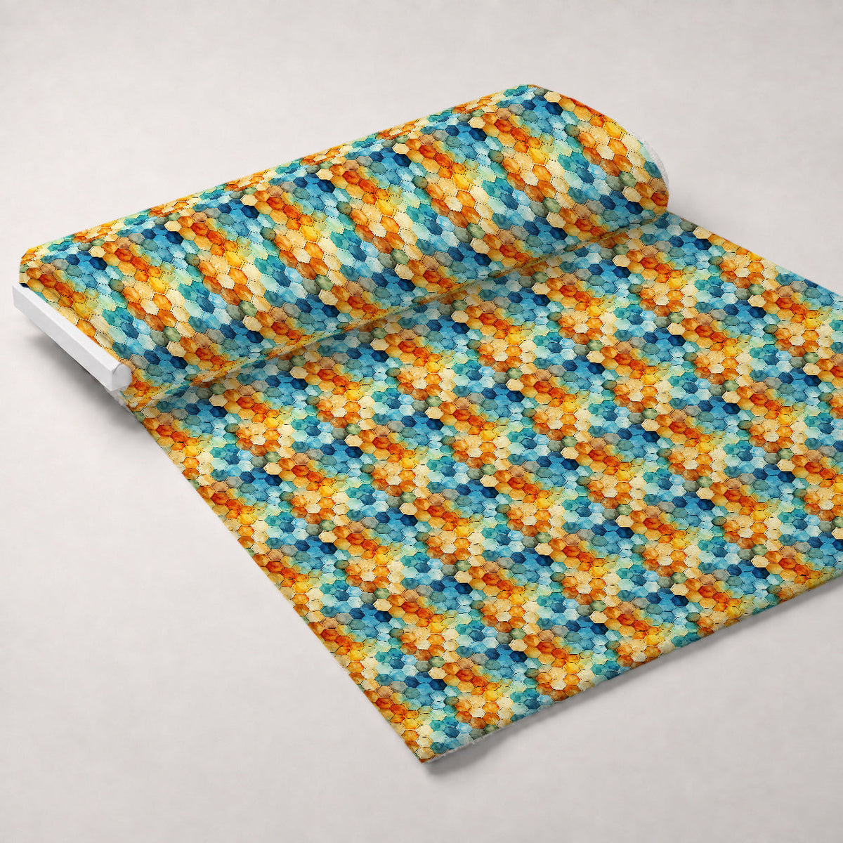 Painted Hexies Pattern 10 Minky Fabric