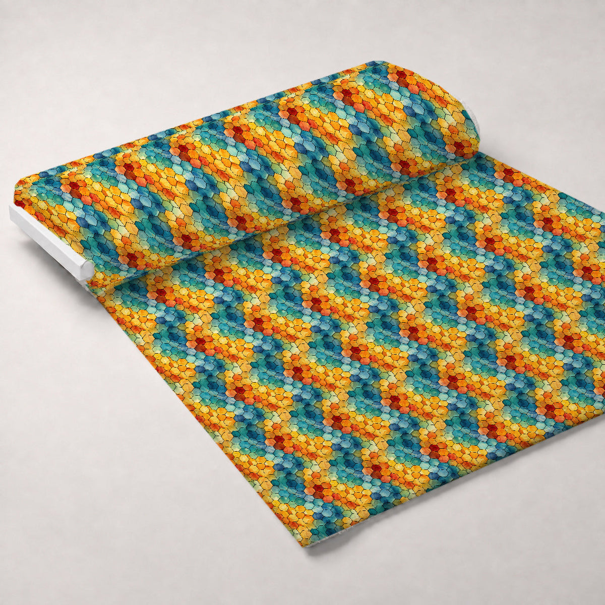 Painted Hexies Pattern 12 Minky Fabric