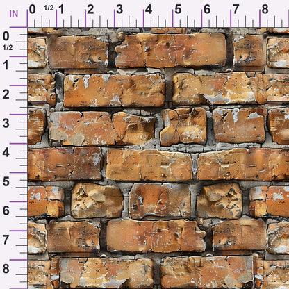 Painted Masonry Pattern 15 Minky Fabric