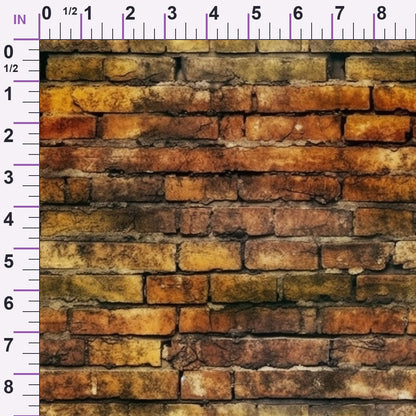 Painted Masonry Pattern 6 Minky Fabric