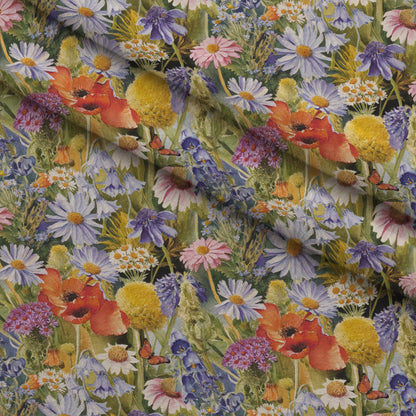 Painted Meadow Pattern 10 Minky Fabric