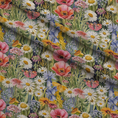 Painted Meadow Pattern 11 Minky Fabric