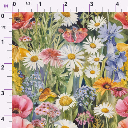 Painted Meadow Pattern 11 Minky Fabric
