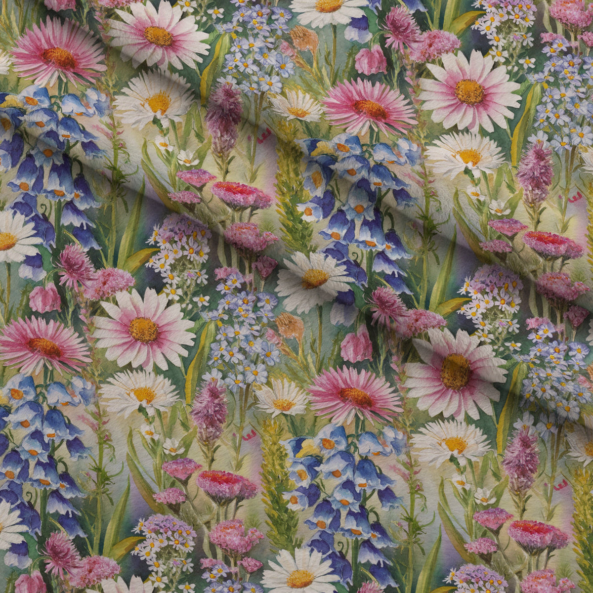 Painted Meadow Pattern 12 Minky Fabric