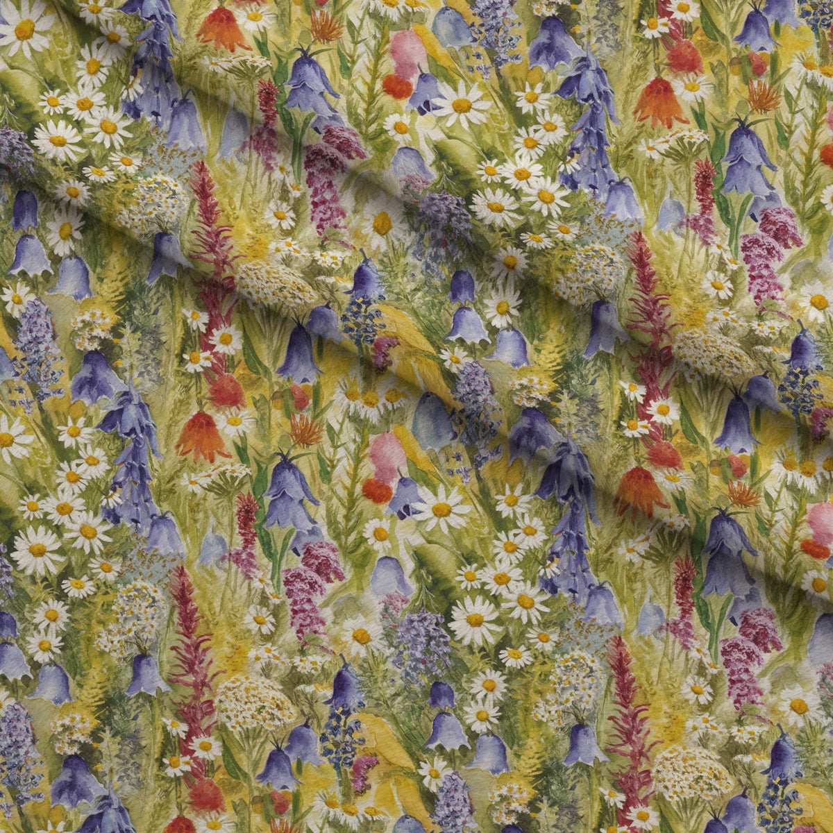 Painted Meadow Pattern 14 Minky Fabric