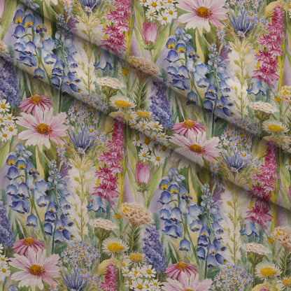 Painted Meadow Pattern 15 Minky Fabric
