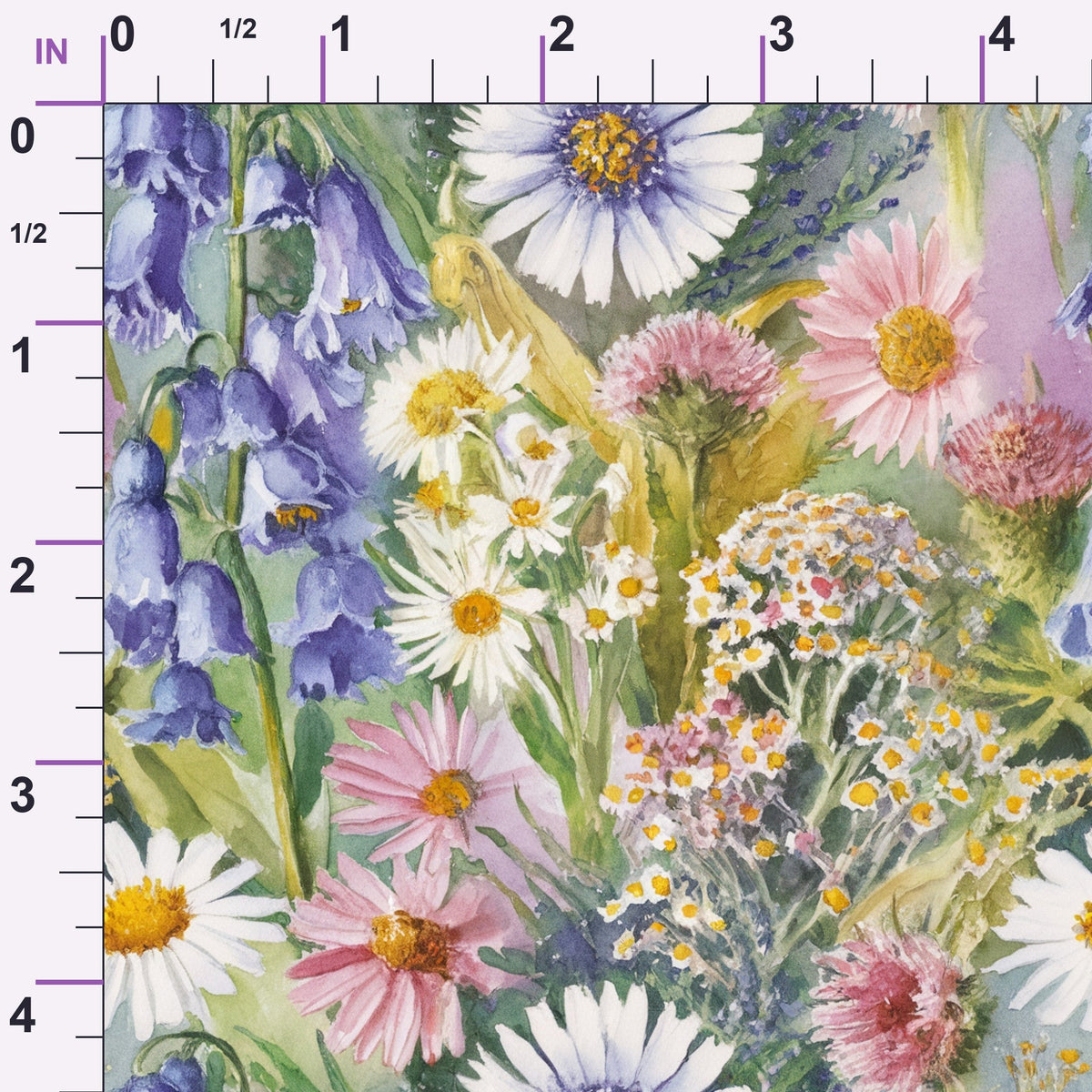 Painted Meadow Pattern 16 Minky Fabric