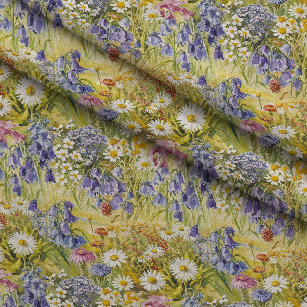 Painted Meadow Pattern 17 Minky Fabric
