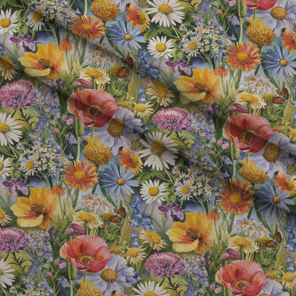 Painted Meadow Pattern 18 Minky Fabric