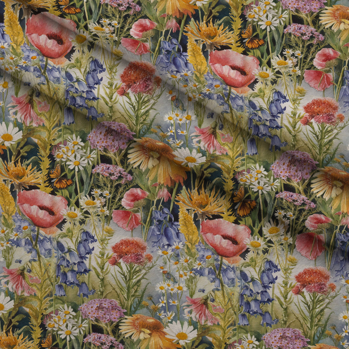 Painted Meadow Pattern 19 Minky Fabric