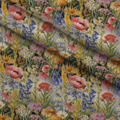 Painted Meadow Pattern 19 Minky Fabric