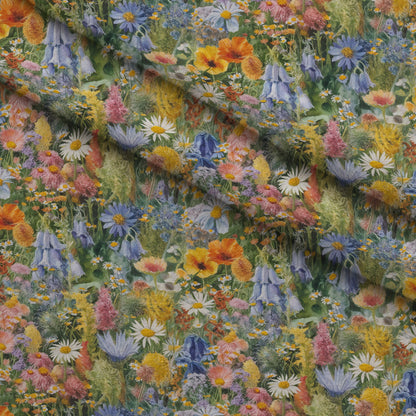 Painted Meadow Pattern 20 Minky Fabric