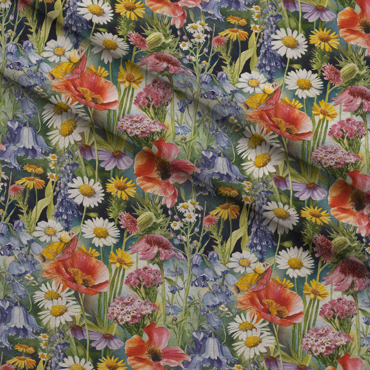 Painted Meadow Pattern 21 Minky Fabric