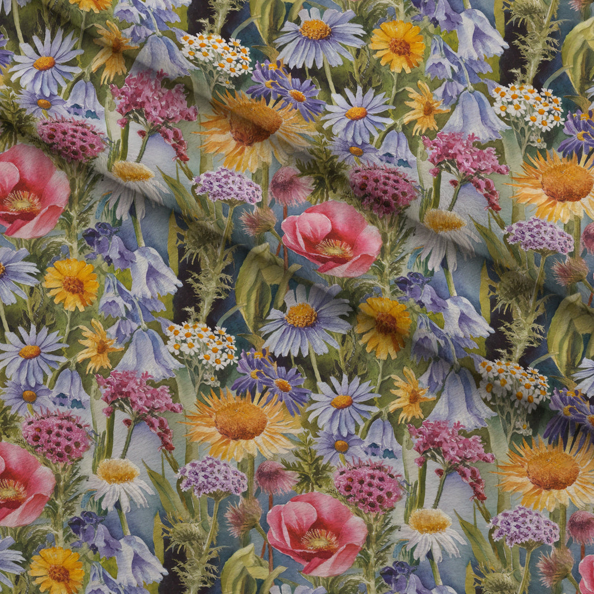 Painted Meadow Pattern 22 Minky Fabric