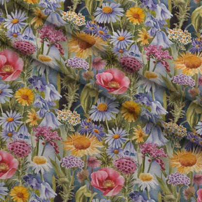 Painted Meadow Pattern 22 Minky Fabric