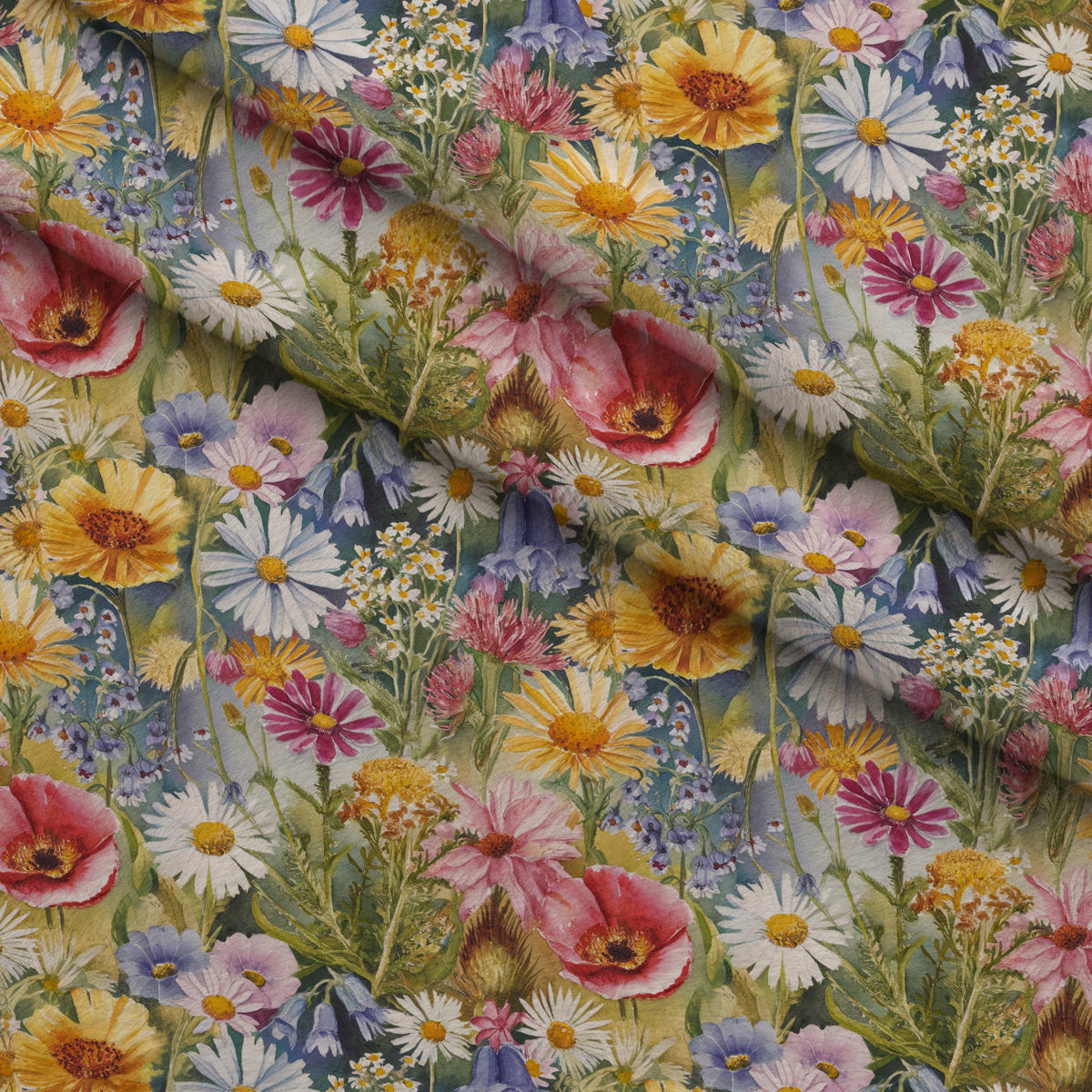 Painted Meadow Pattern 23 Minky Fabric