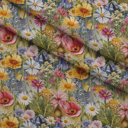 Painted Meadow Pattern 23 Minky Fabric