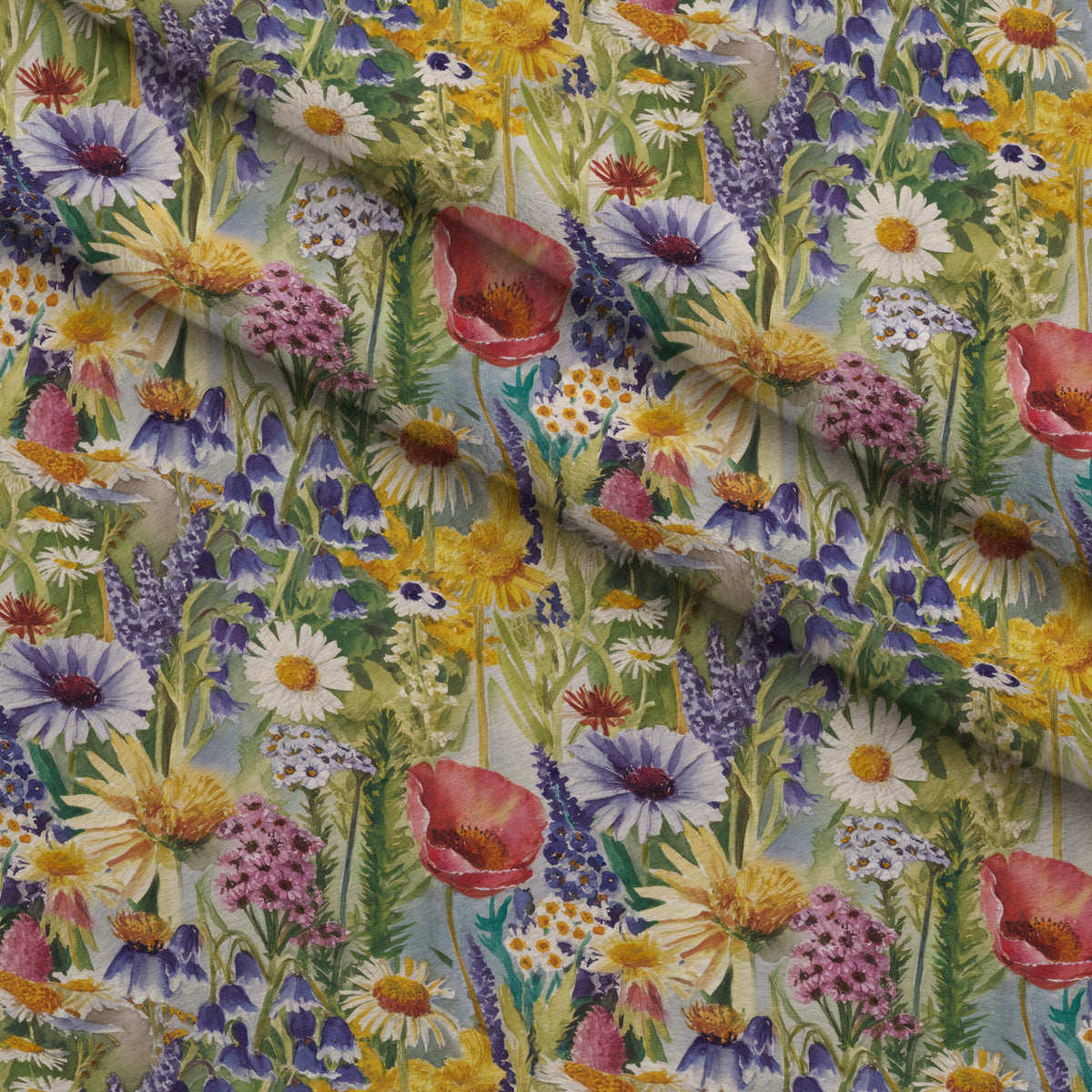 Painted Meadow Pattern 5 Minky Fabric