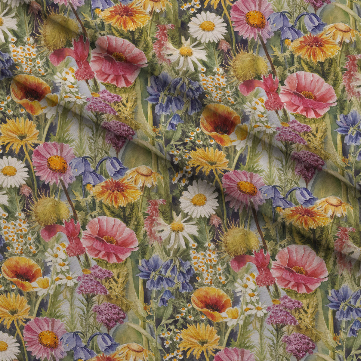 Painted Meadow Pattern 6 Minky Fabric