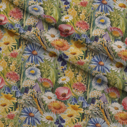 Painted Meadow Pattern 7 Minky Fabric