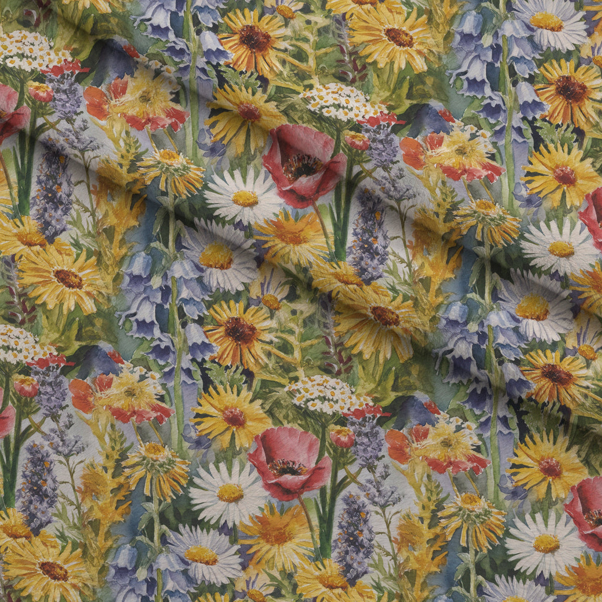 Painted Meadow Pattern 8 Minky Fabric