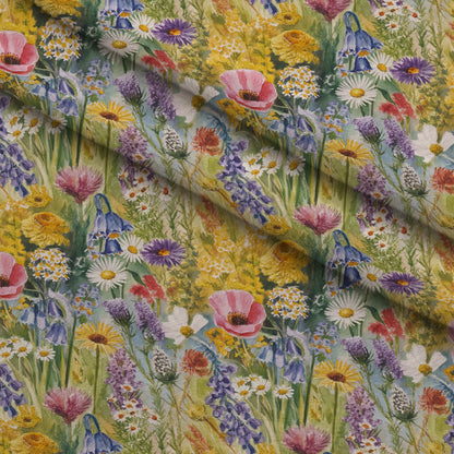 Painted Meadow Pattern 9 Minky Fabric