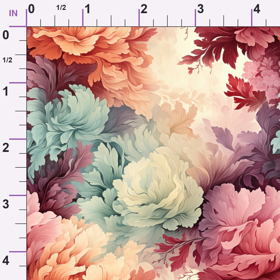 Painted Patina Pattern 1 Minky Fabric
