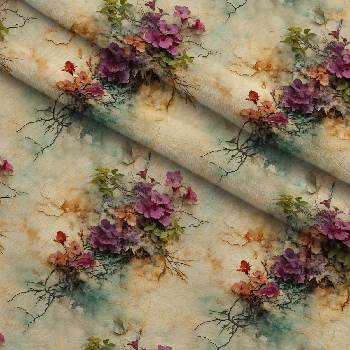 Painted Patina Pattern 8 Minky Fabric