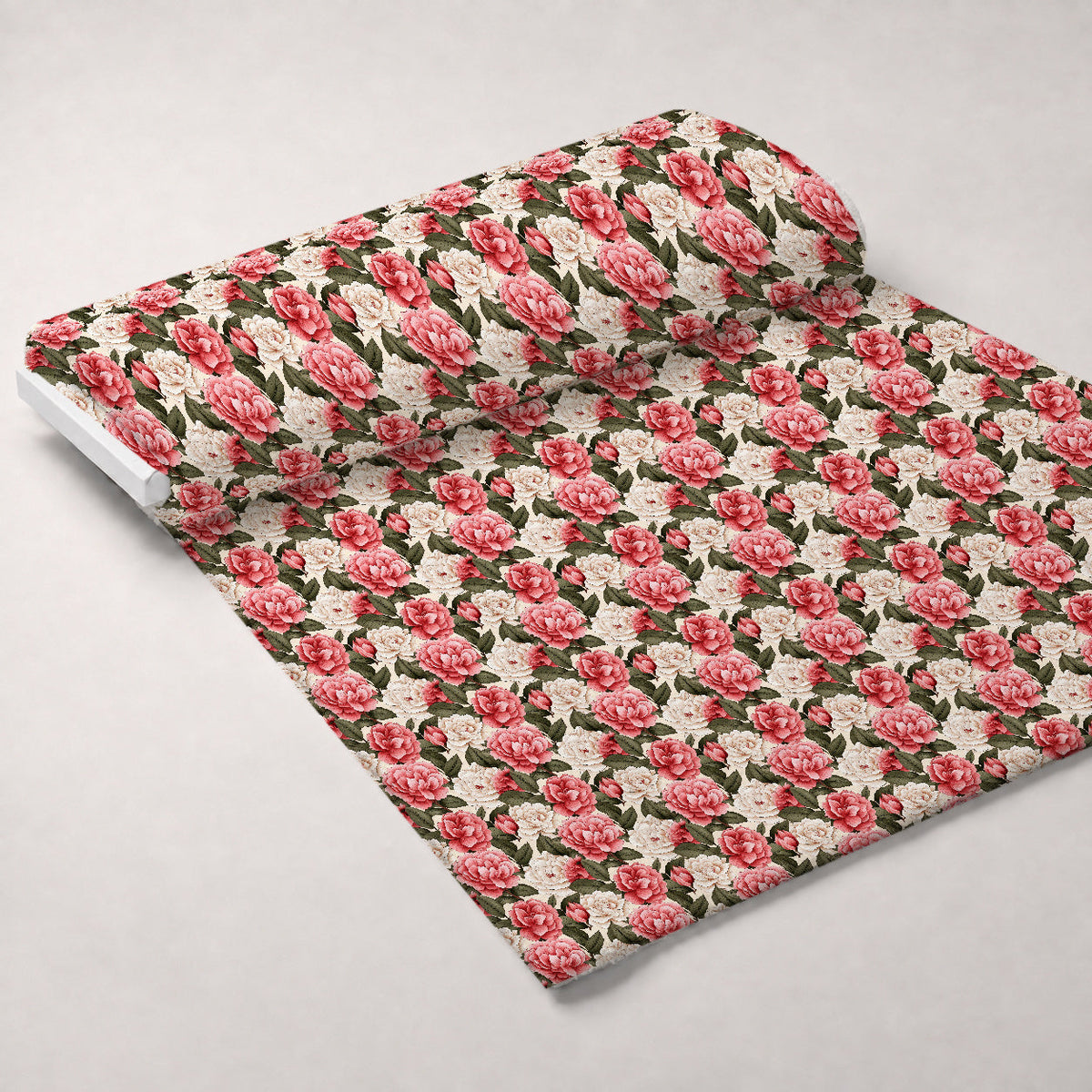 Painted Peonies Pattern 1 Minky Fabric