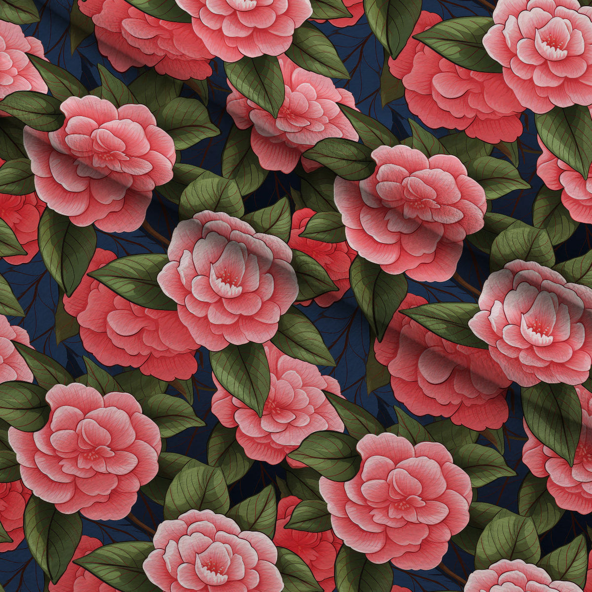 Painted Peonies Pattern 10 Minky Fabric