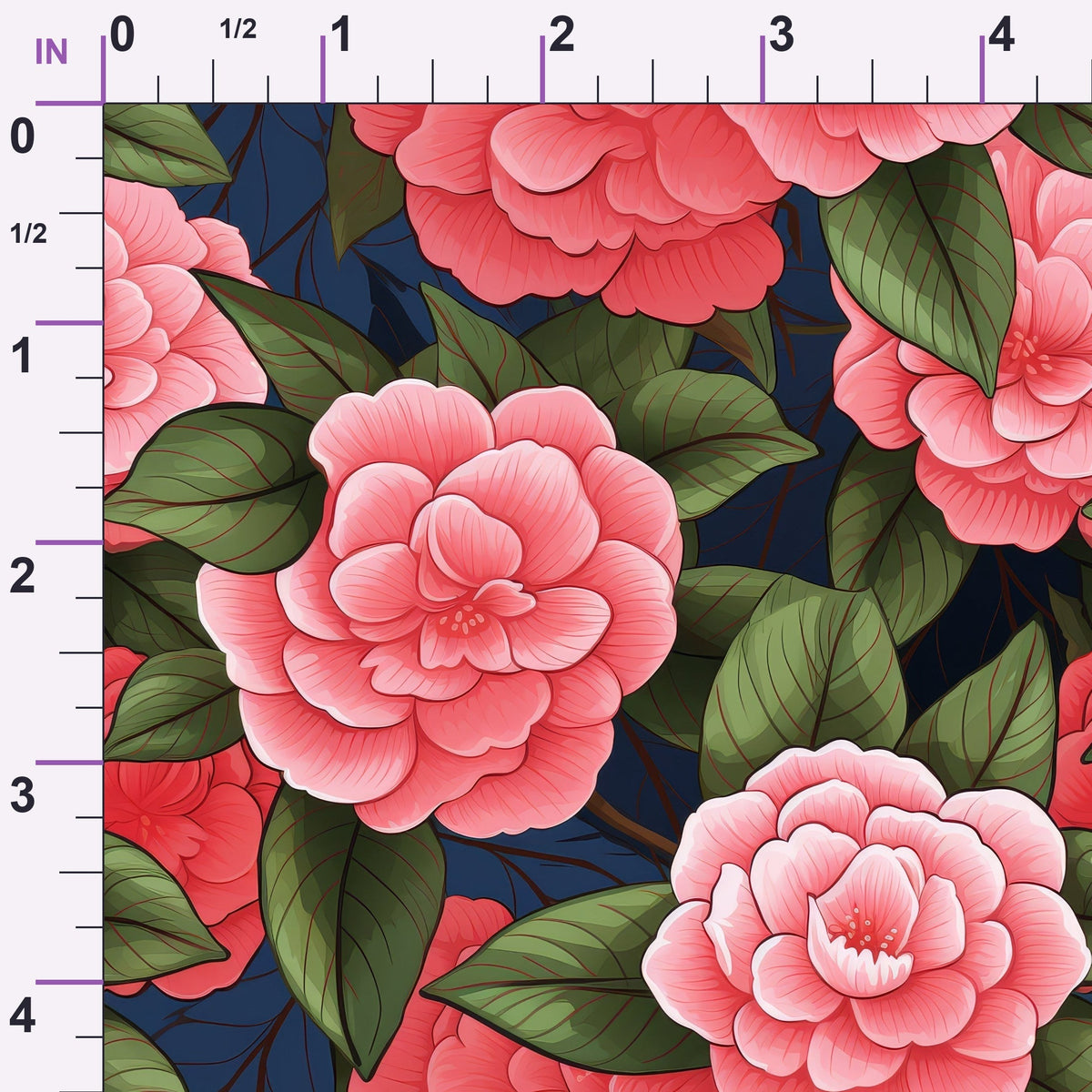 Painted Peonies Pattern 10 Minky Fabric