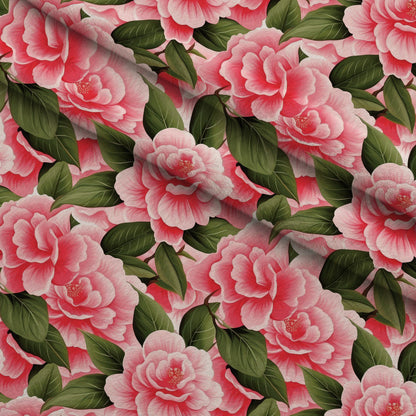 Painted Peonies Pattern 6 Minky Fabric